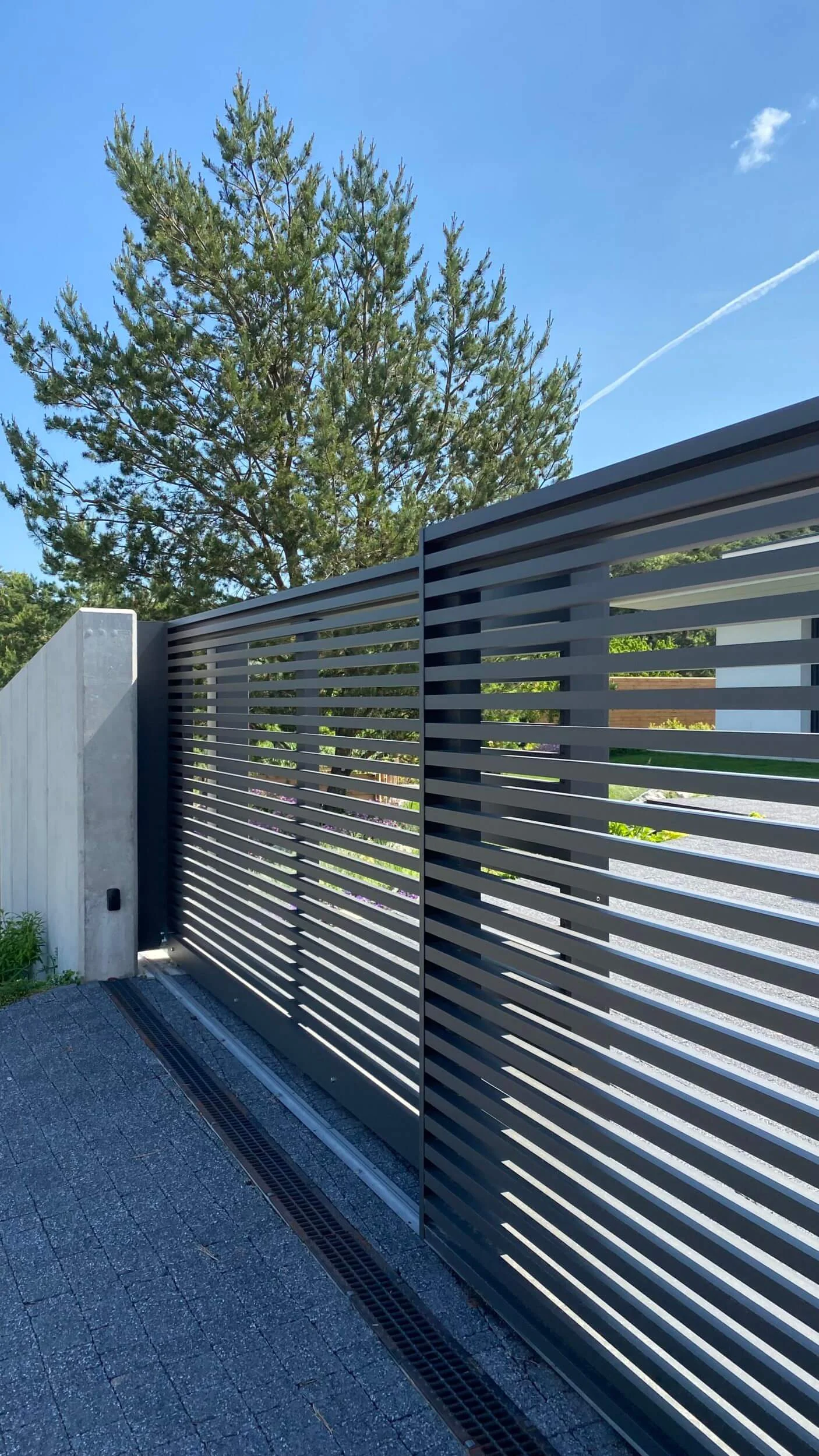 Anthrazit designzaun FLORIDA elmar 2500 1